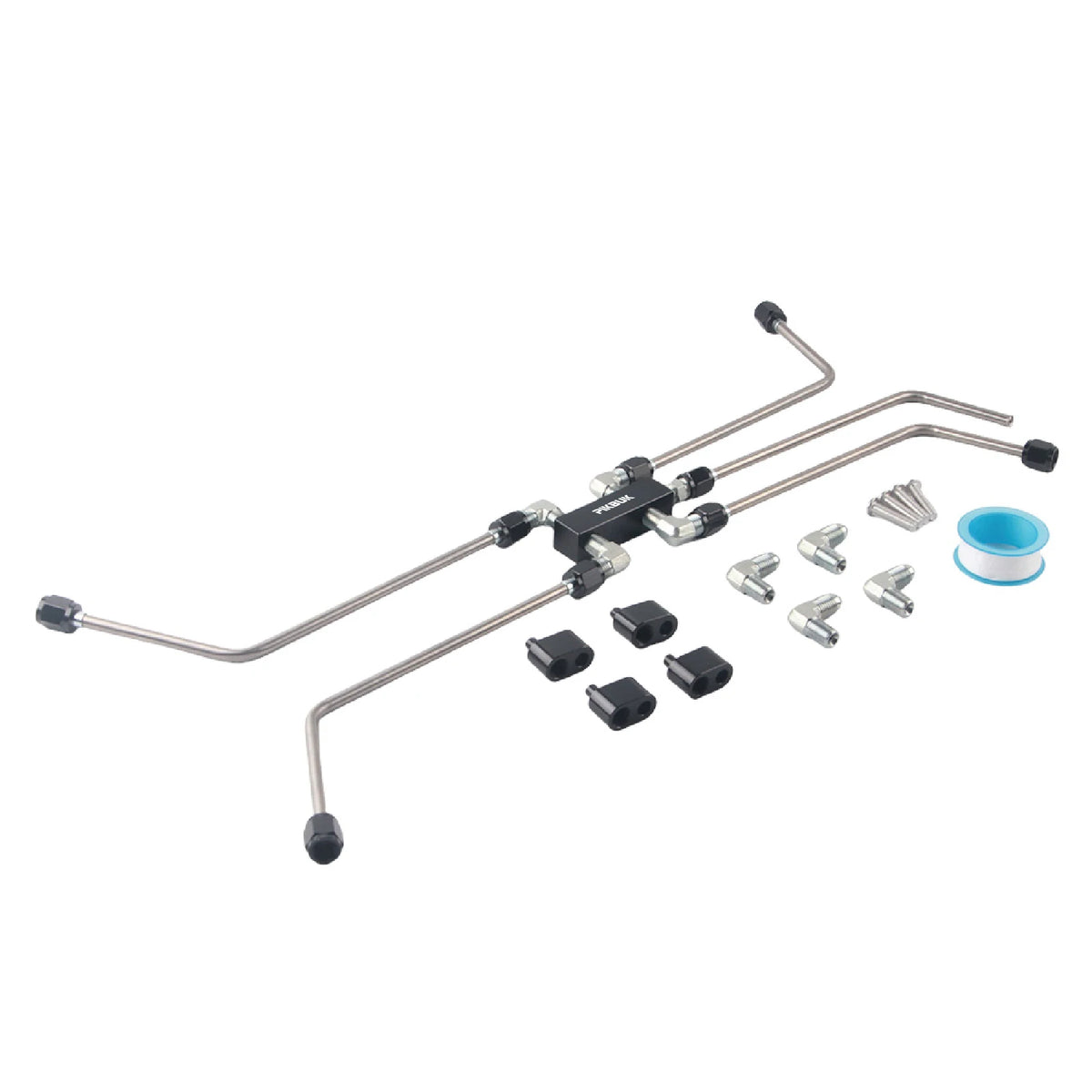 Stainless AN4 Coolant Crossover Vent Kit for LS1 LS2 LS3 LS7 LSX Engines by InterCyprus Trading Ltd
