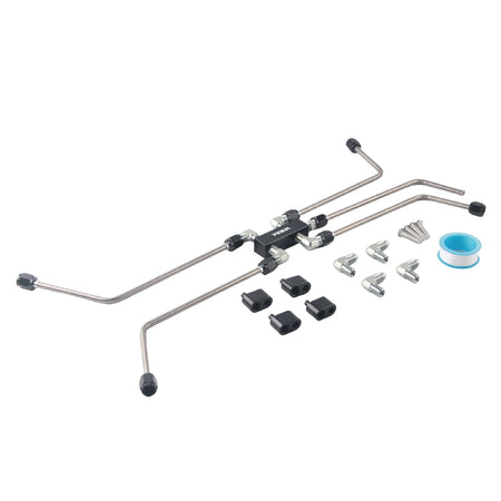 Stainless AN4 Coolant Crossover Vent Kit for LS1 LS2 LS3 LS7 LSX Engines by InterCyprus Trading Ltd
