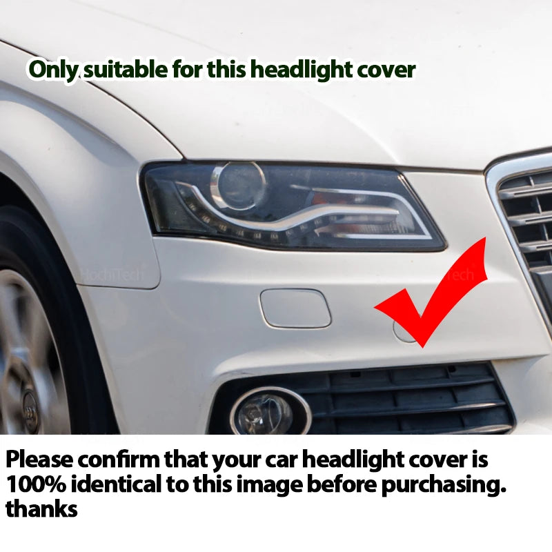 Cubierta de faro con carcasa frontal transparente para Audi A4 B8 2009-2012
