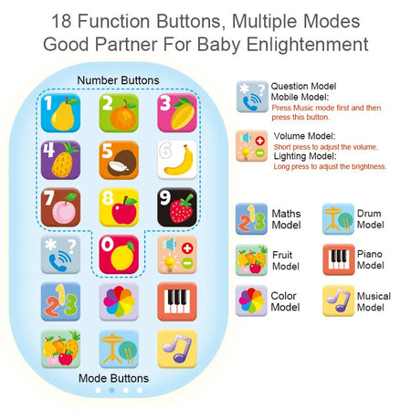 Children Simulation Phone Toy &ndash; Light And Sound Education