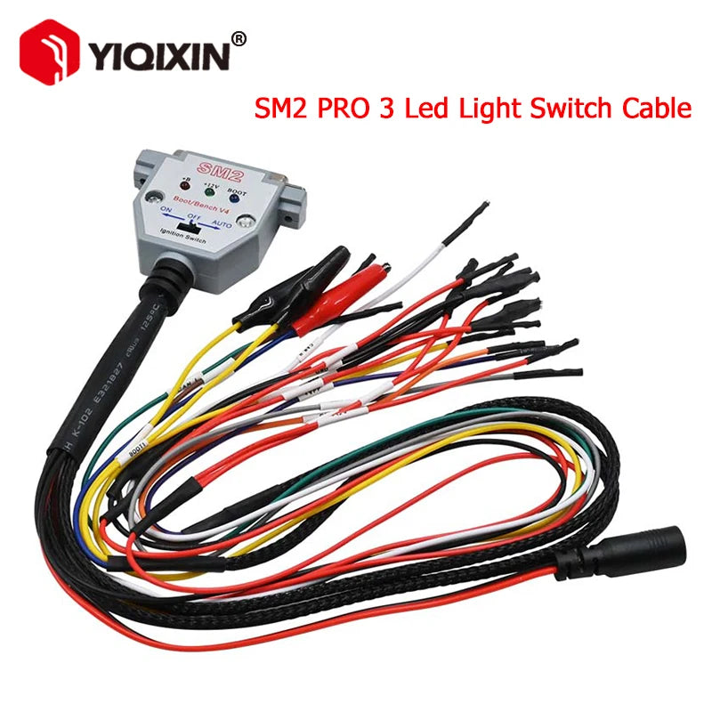 ITCARDIAG SM2 PRO ECU Bench Cable with 3 LED Switch, DB25 Pinout