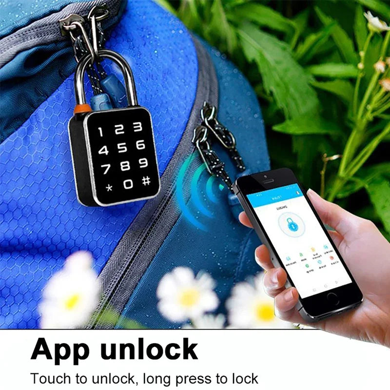 Luxuglow 3 In 1 Tuya Smart Padlock &ndash; Biometric Unlock