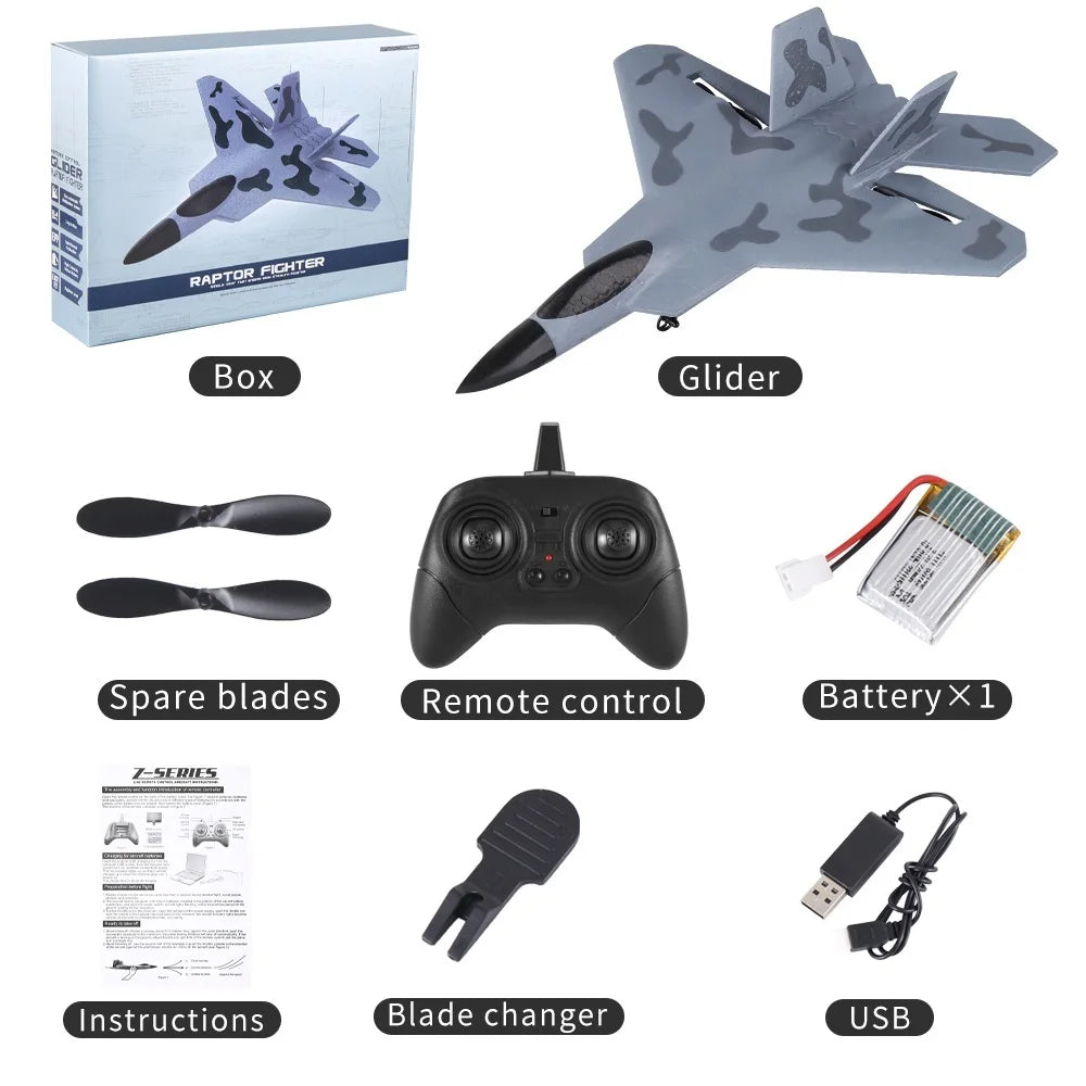 Z58 EPP Camouflage RC Plane - 2.4G Remote Control Aircraft for Kids Camouflage