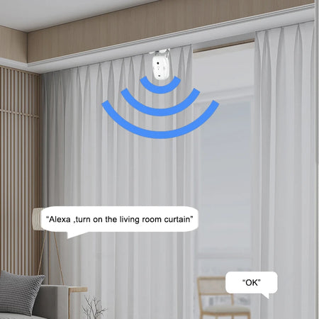 Smart Electric Curtain Motor with Voice Control