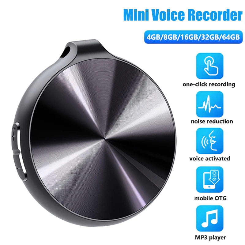 Luxuglow 64GB Mini Voice Recorder &ndash; HD Noise Reduction