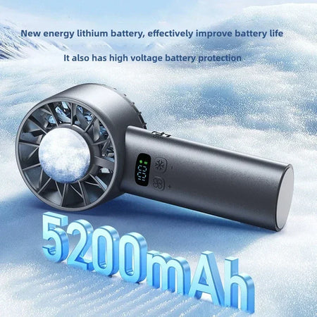 Refrigeration Handheld Ice Fan &ndash; LED Digital Display