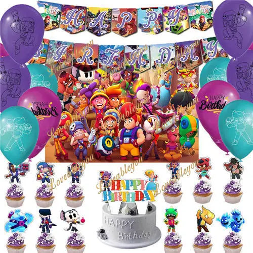 MINISO Shooting Game Birthday Party Decoration Set