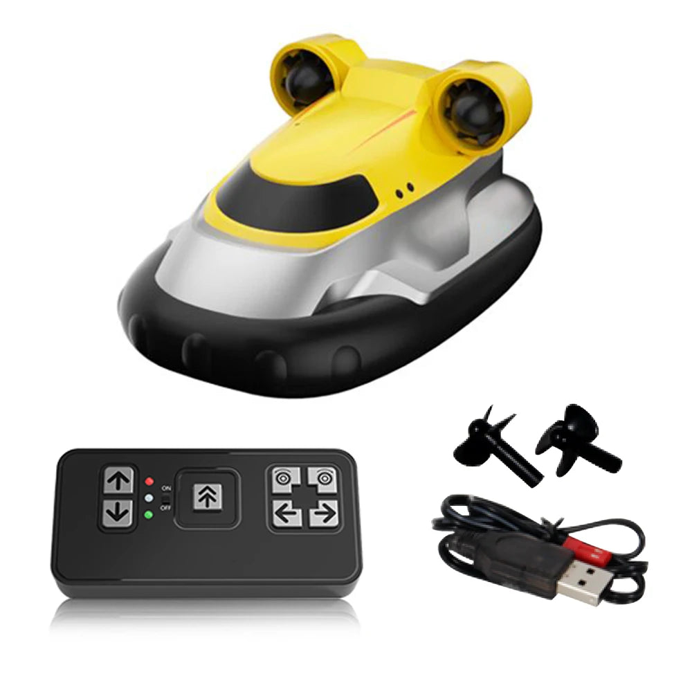 Mini RC Boats 2.4GHz Hovercraft &ndash; High Speed Performance 888-1-yellow / CHINA