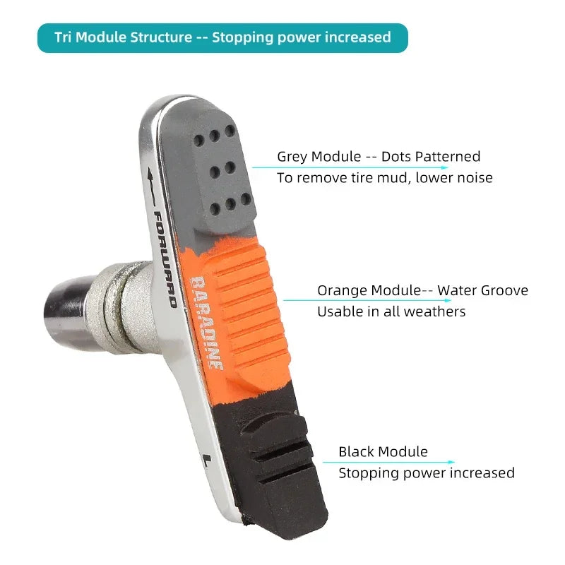 Baradine Brake Cartridge Inserts &ndash; Low Noise Performance Pads
