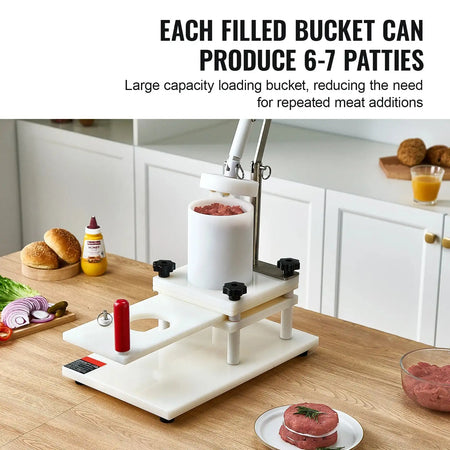Commercial Burger Patty Maker Manual Press Three Mold Sizes