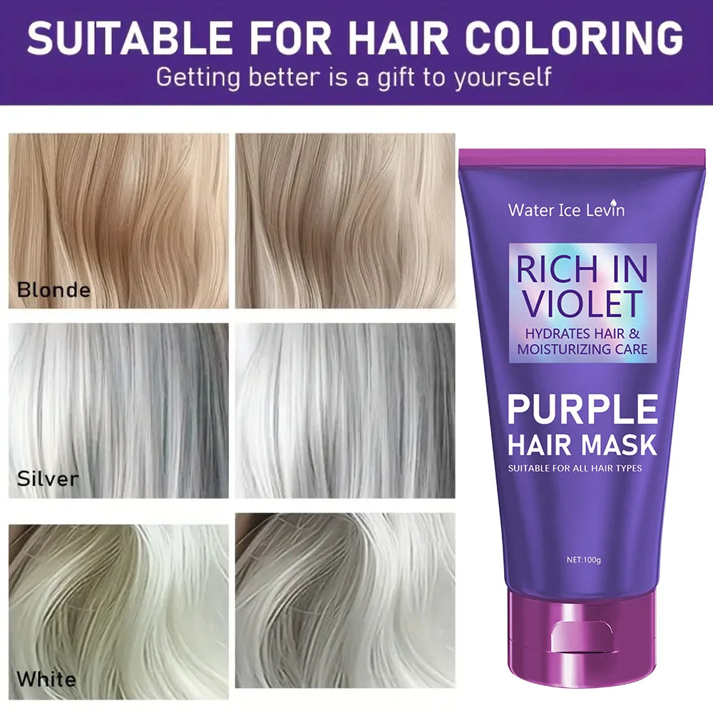 Purple Repair Hair Mask &ndash; Deep Nourishing Treatment for Frizzy Damaged Hair