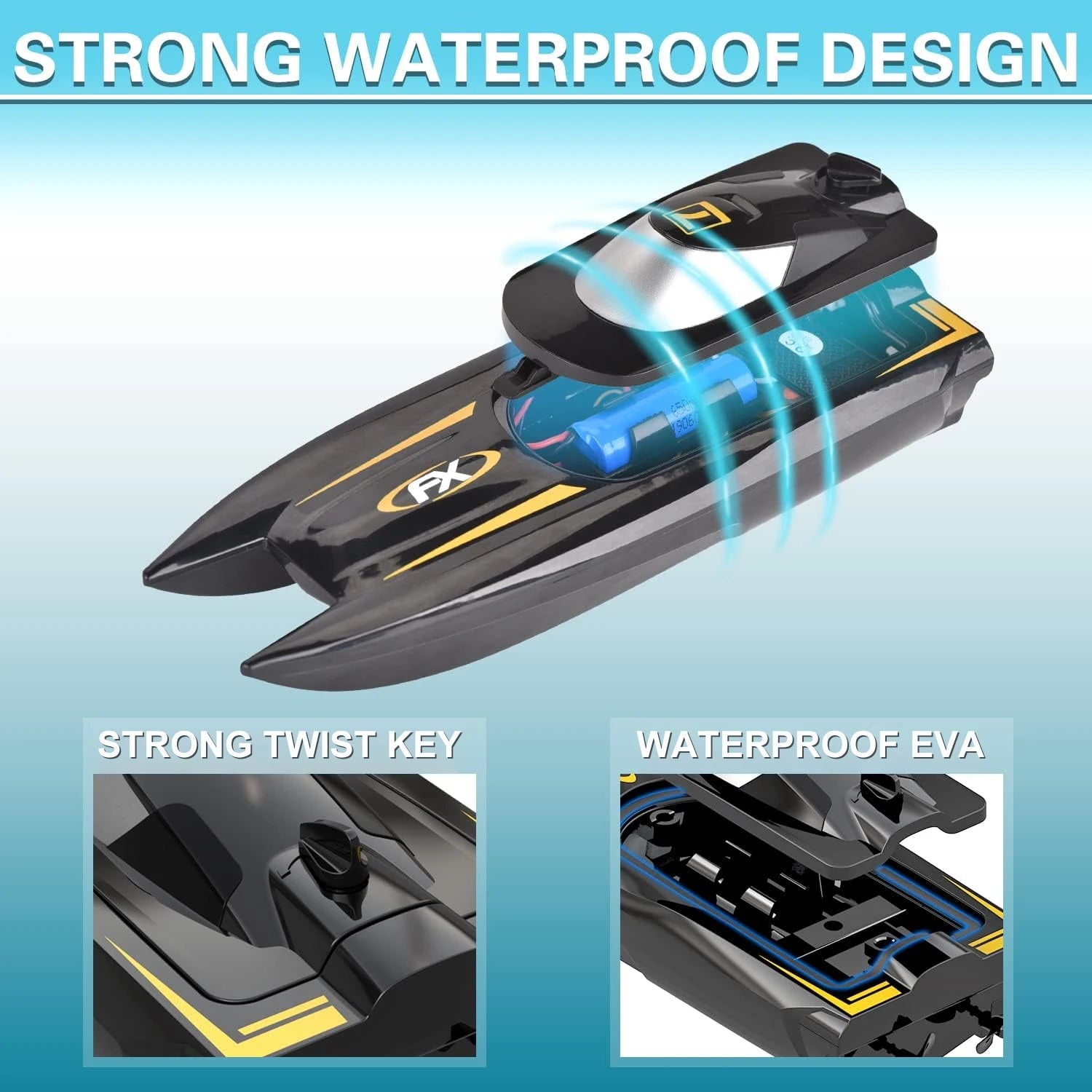 H118 RC 2.4G Boat &ndash; High Speed Dual Motor Remote Racer Toy