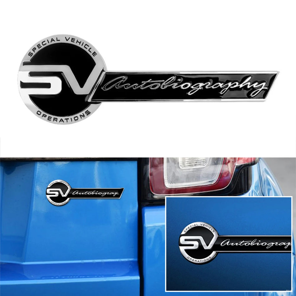 Uzlīme Land Rover SV Autobiography Sport aizmugurējā emblēma ABS plastmasas ārējā bagāžnieka uzlīme
