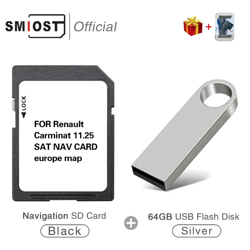 Carminat 11.25 Europe Maps 2024 - 8GB SD Map Cards