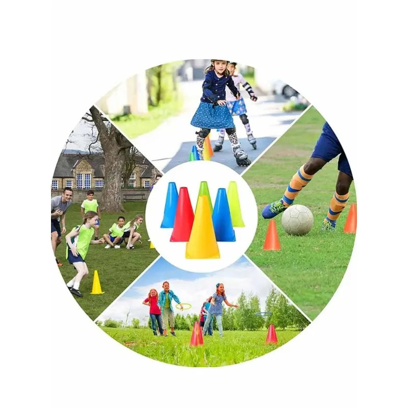 Kids Outdoor Ring Toss Carnival Game Set for Football Training