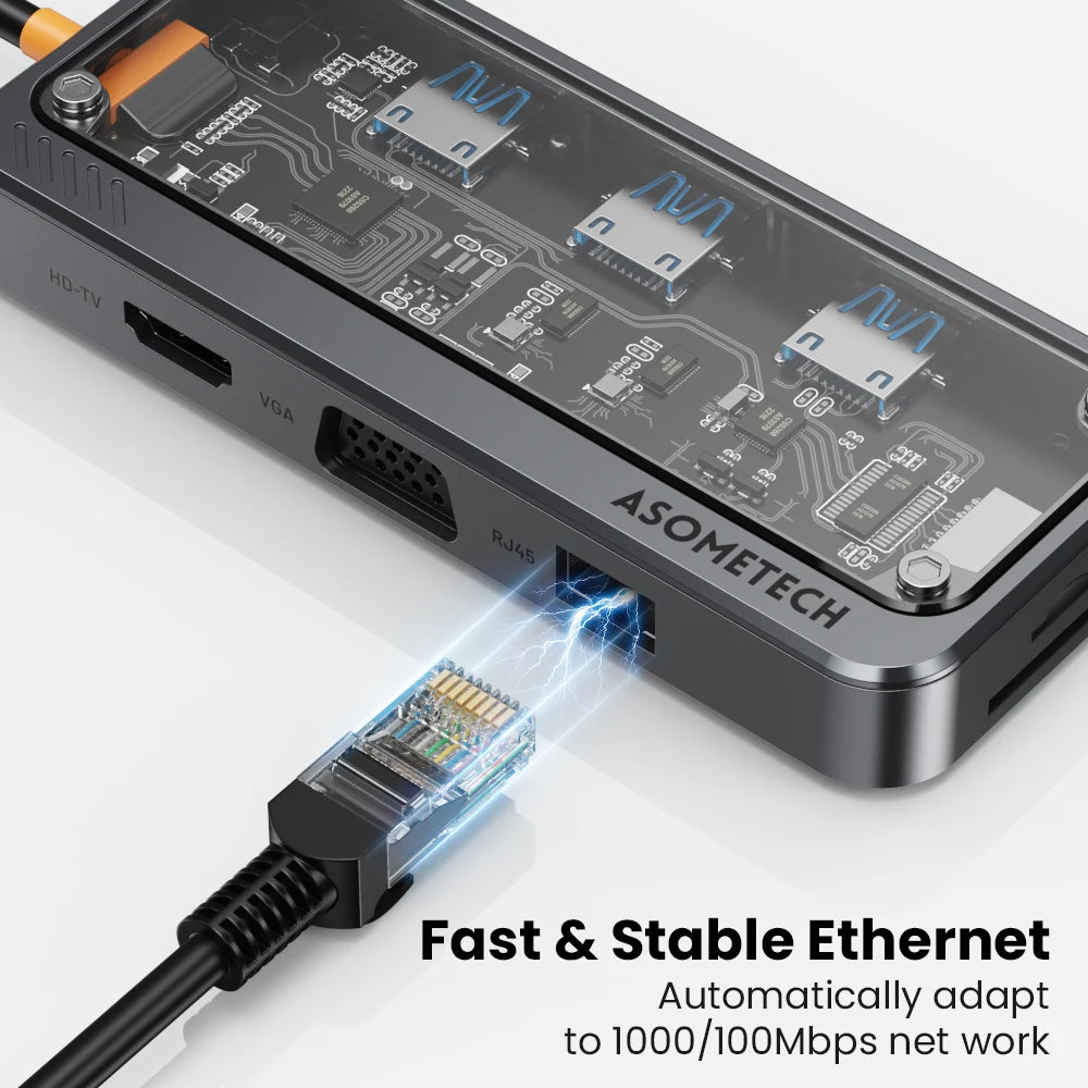 10-in-1 USB C Hub &ndash; High-Speed 4K Video Output