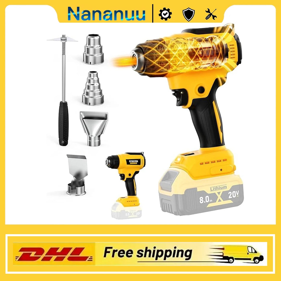 Juhtmeta kuumapüstol reguleeritava temperatuuriga Dewalt 20V DCB200