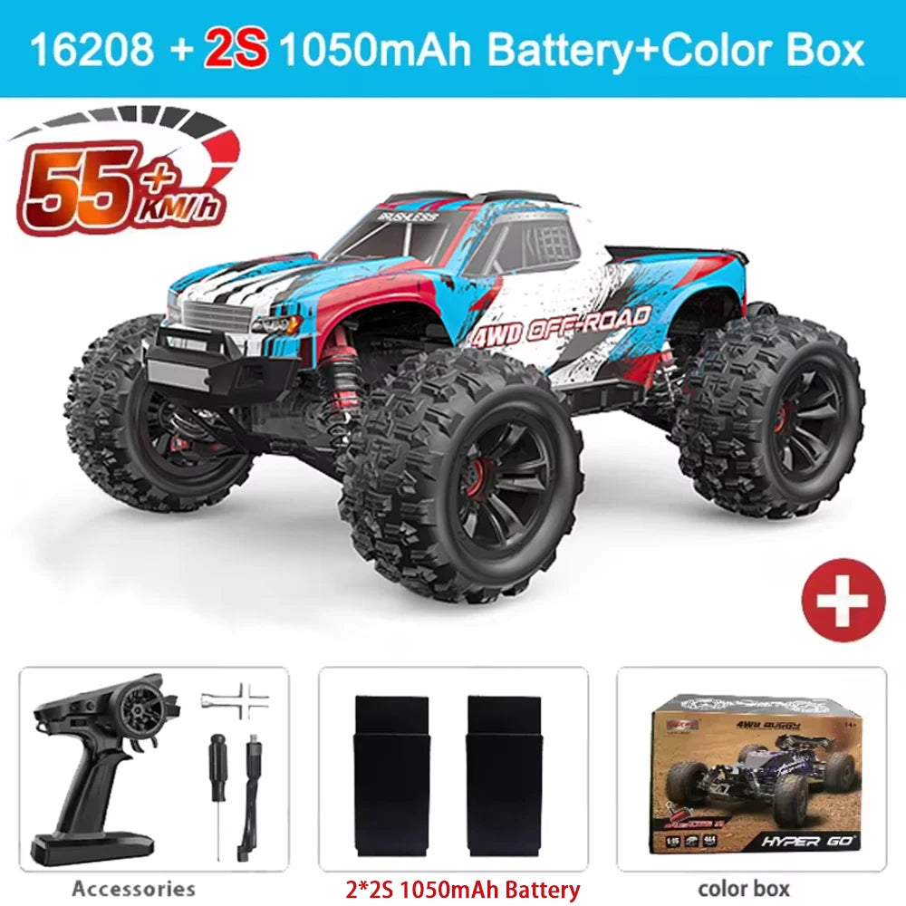 MJX 16208/16209/16210 RC Car &ndash; High Speed 4WD Off Road 16208-2S-2B-ColorBox