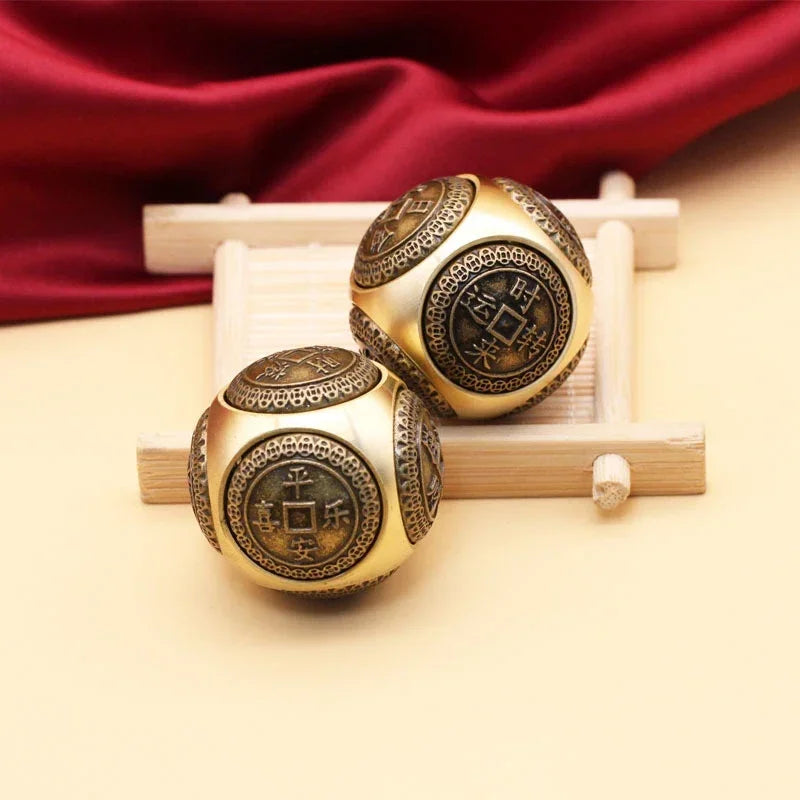 Six-Faced Blessing Money Fidget Spinner - Stress Relief Toy