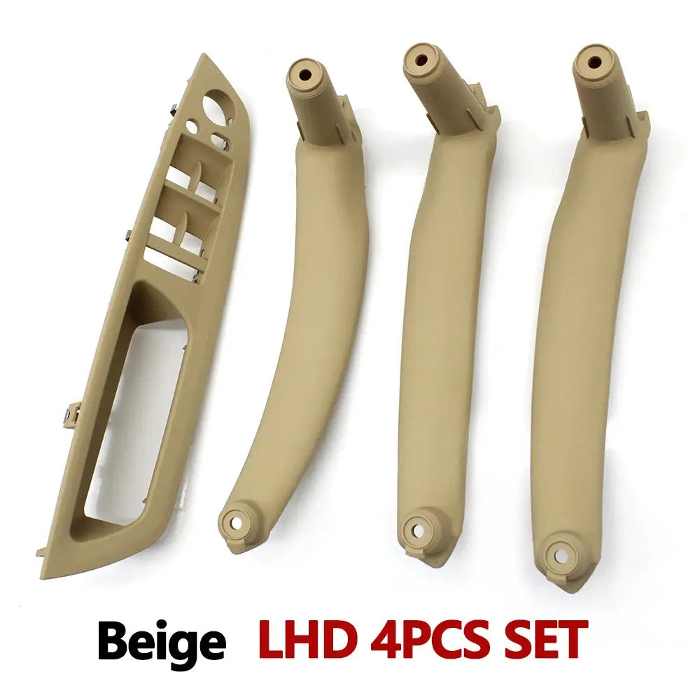 4PCS Set Car Front Driver Door Handle Armrest Cover Interior Door Pull Handle Panel Trim Cover For BMW X5 X6 E70 E71 2007-2013 by InterCyprus Trading Ltd