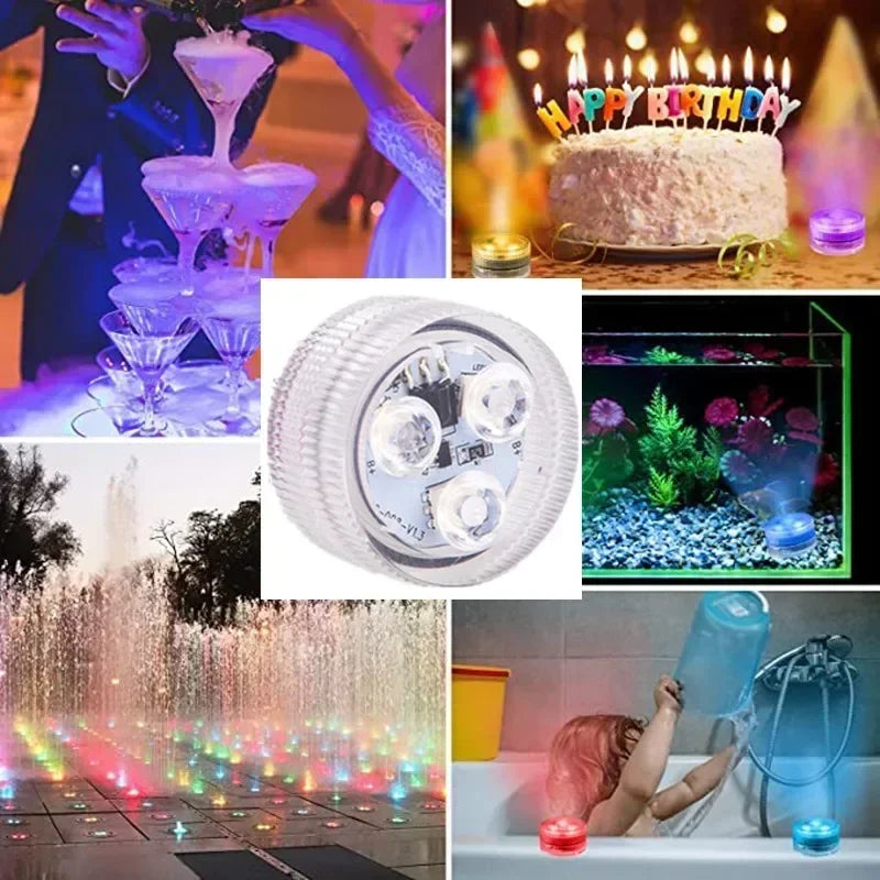 3LED Submersible Pool Lights With Remote &ndash; Color Changing