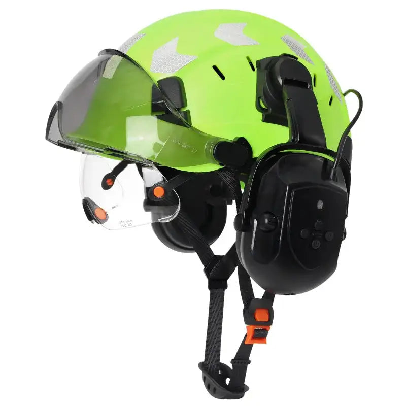 SF06 CR08 Construction Helmet Bluetooth 5.0 &ndash; Noise Guard FYE with earmuffs