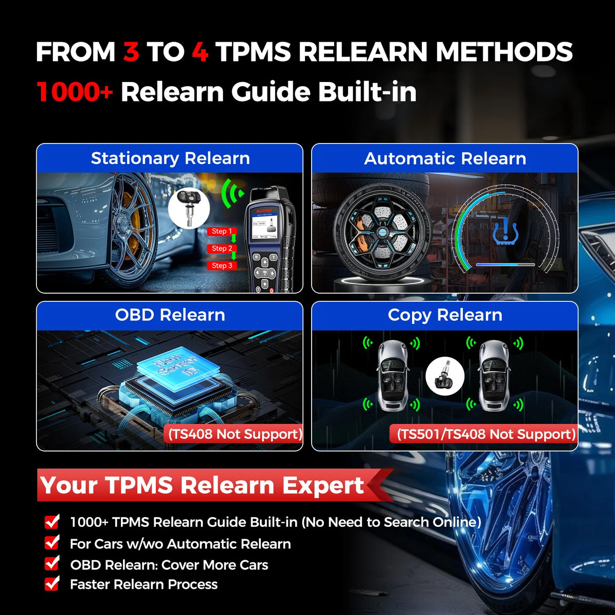 Autel MaxiTPMS TS501 PRO &ndash; TPMS Programming Relearn Tool