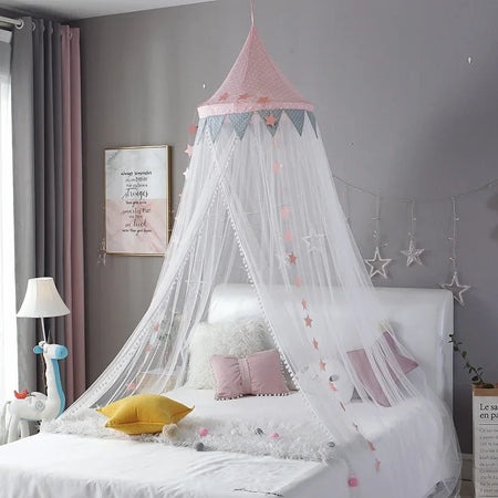 Baby Room Mosquito Net Canopy Bed Tent &ndash; Keeps Bugs Out mosquito net-Pink