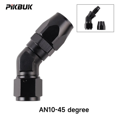 PIKBUK Aluminum AN4 6 8 10 12 Forged Type Swivel Hose End Fitting Adapter Oil Cooler Fuel Line Straight 45 90 Degree by InterCyprus Trading Ltd