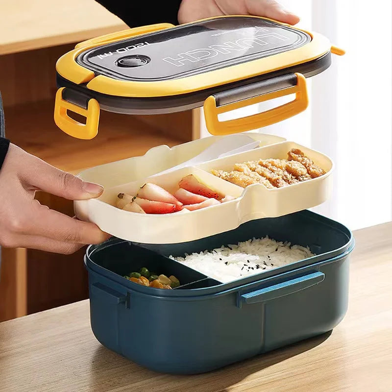 1200ML 2 Layer Bento Lunch Box &ndash; Leakproof And Portable