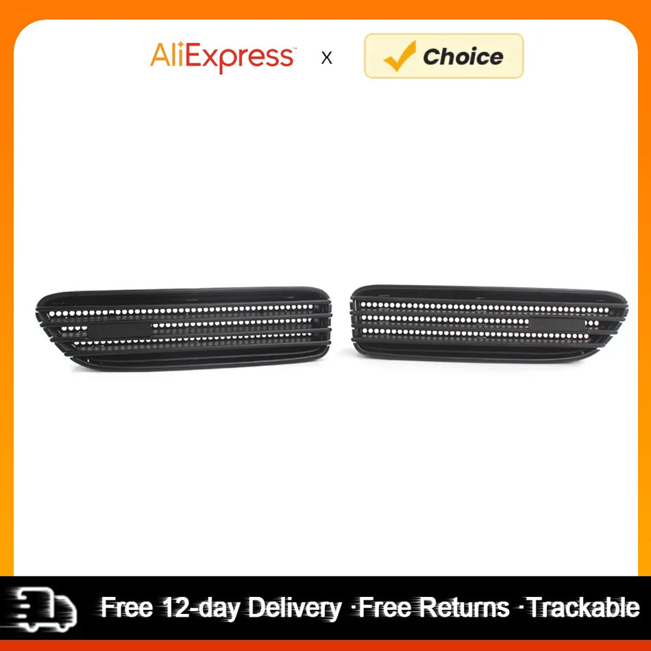 BMW E46 M3 Lokasuojan Ilma-aukkojen Vaihtosäleiköt, Musta Muovi, Helppo Asentaa