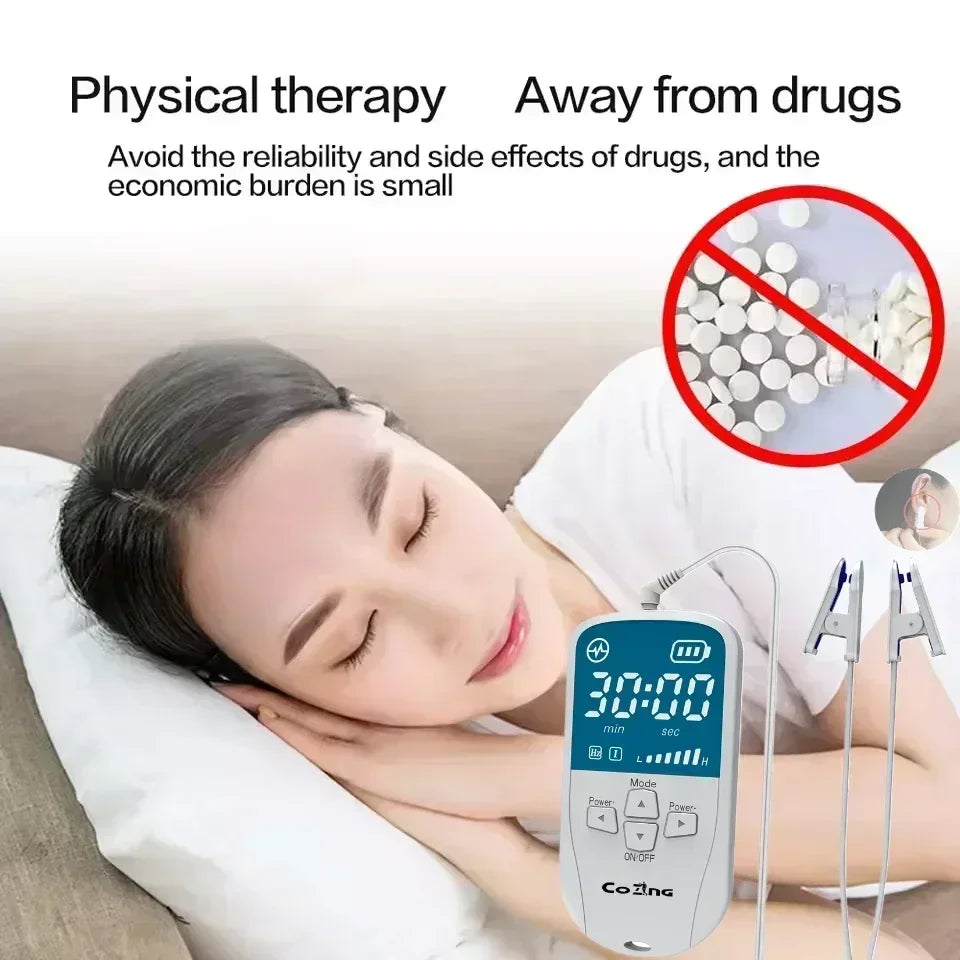 Vagus nerve stimulation device Insomnia Anxiety Depression CES Sleeping ...