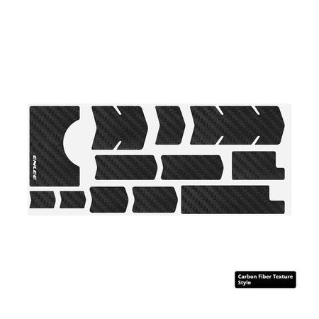 ENLEE carbon fiber textured bicycle protection sticker wear resistant frame tape customized foldable bicycle protection sticker by InterCyprus Trading Ltd