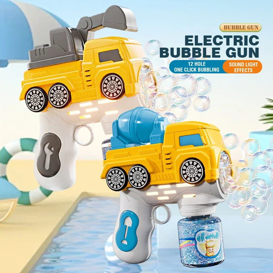 Handheld Bubble Gun Car Model &ndash; LED Light Bubble Blower