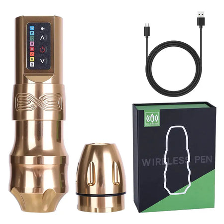 YILONG MAX Tattoo Machine Cartridge Pen &ndash; 2400mAh Battery gold 33 1