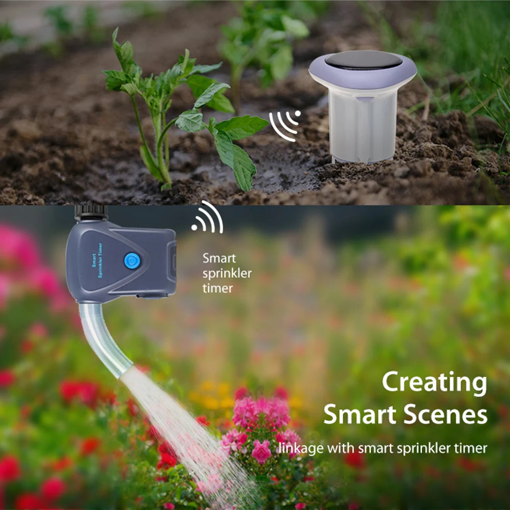 Tuya ZigBee Solar Soil Sensor &ndash; Smart Temperature and Humidity Monitoring
