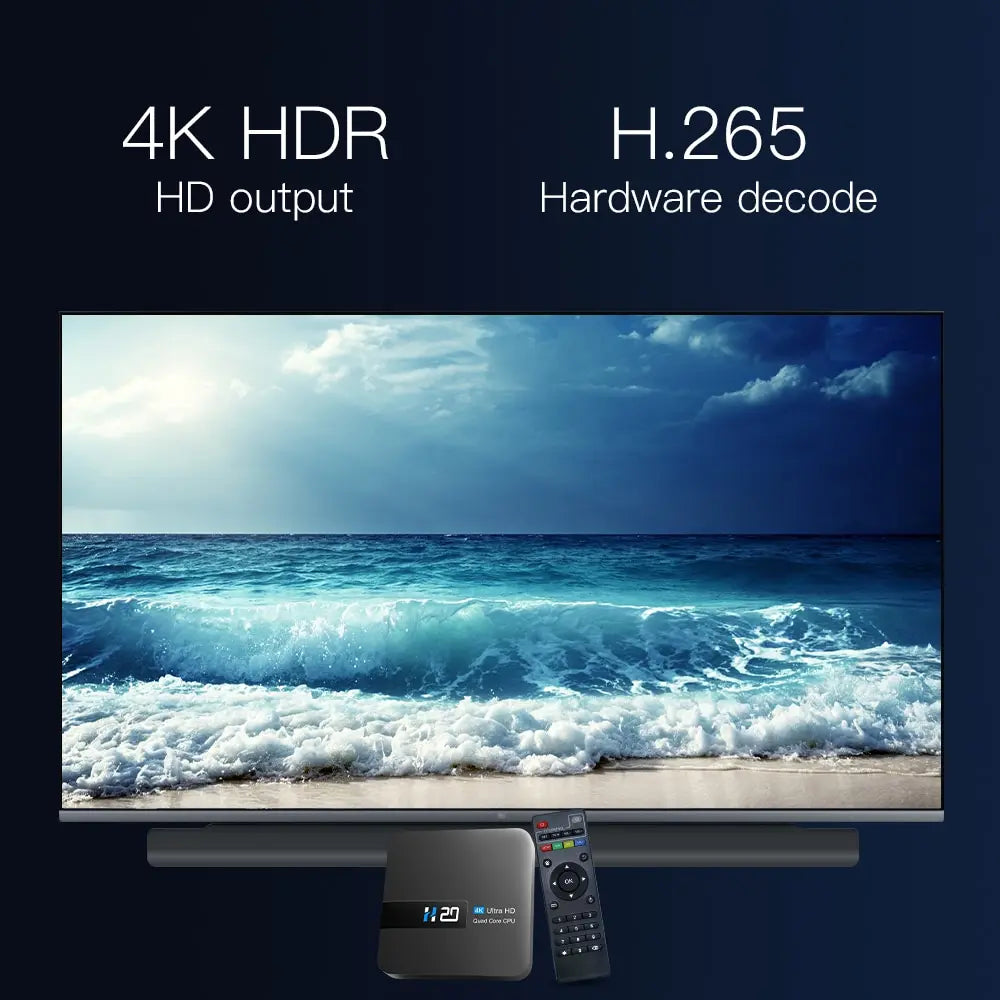 HONGTOP H20 - 4K Android TV Box With H.265 And IPTV