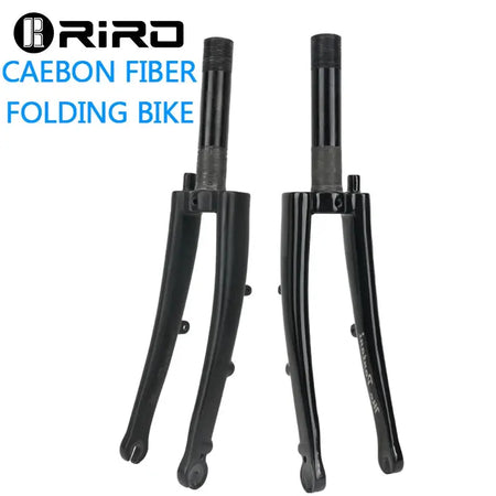 RIRO Carbon Fork for Brompton Bike Ultralight Folding Bicycle Fork 16 '' 1 3/8 1 1/4 355 Folding Bike Fork Fit Disc /C Brake by InterCyprus Trading Ltd