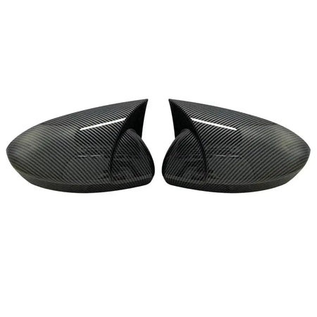 2 Pieces ABS Plastic Bat Wing Mirror Covers Caps Rearview Mirror Case Cover Gloss Black Car Accessories For Renault Megane 4 MK4 by InterCyprus Trading Ltd