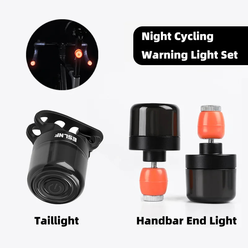 ESLNF Night Rid &ndash; Waterproof Rechargeable Handlebar End Taillight SET