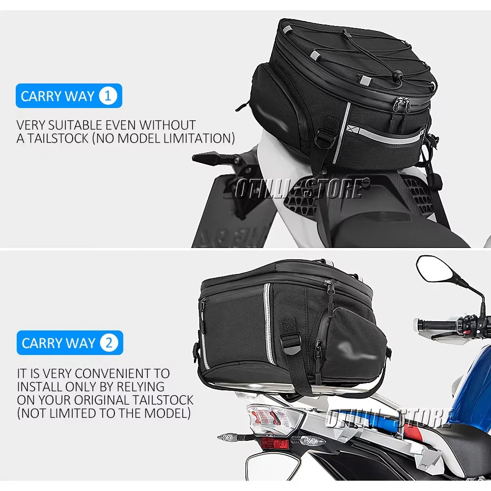 Otilli Motorcycle Tail Bag &ndash; Waterproof and Stylish Travel Luggage
