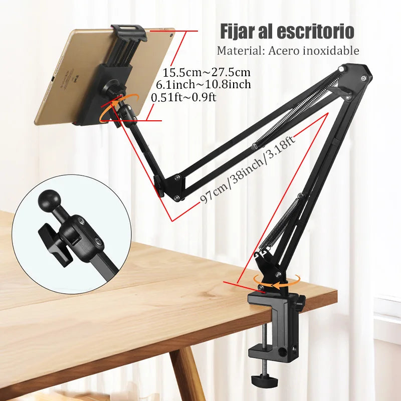 BFOLLOW Лесен Стойка за Легло, Масичка, Държач за Таблет MagSafe