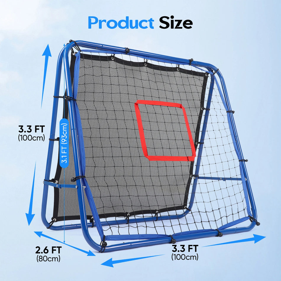 Διπλής Όψης Ποδόσφαιρο Γκολ With Rebounder 100x100cm Για Παιδιά