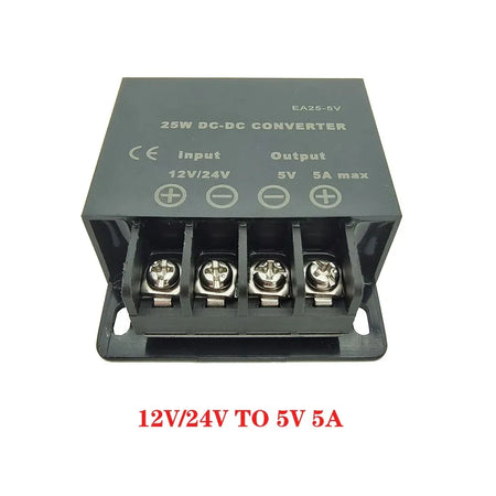 DC DC Converter Module &ndash; Adjustable Output Voltage Regulation 12-24V to 5V 5A / 12V-24V / 5V