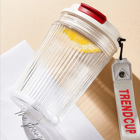 High Borosilicate Glass Portable Water Cup &ndash; Heat Resistant