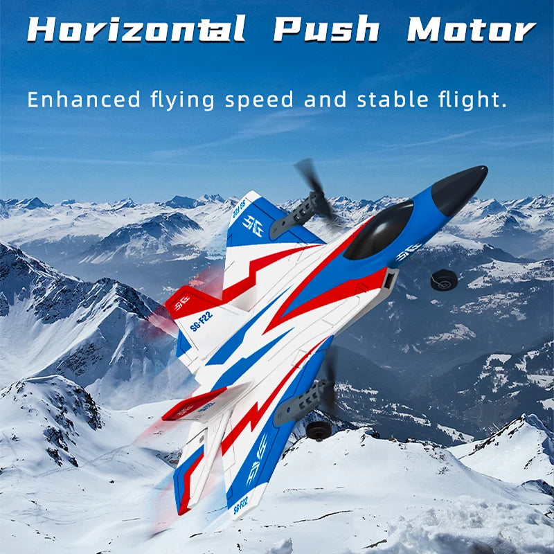 JIKEFUN F22 RC Stunt Plane with 4K Camera and 6G Auto Stabilisation