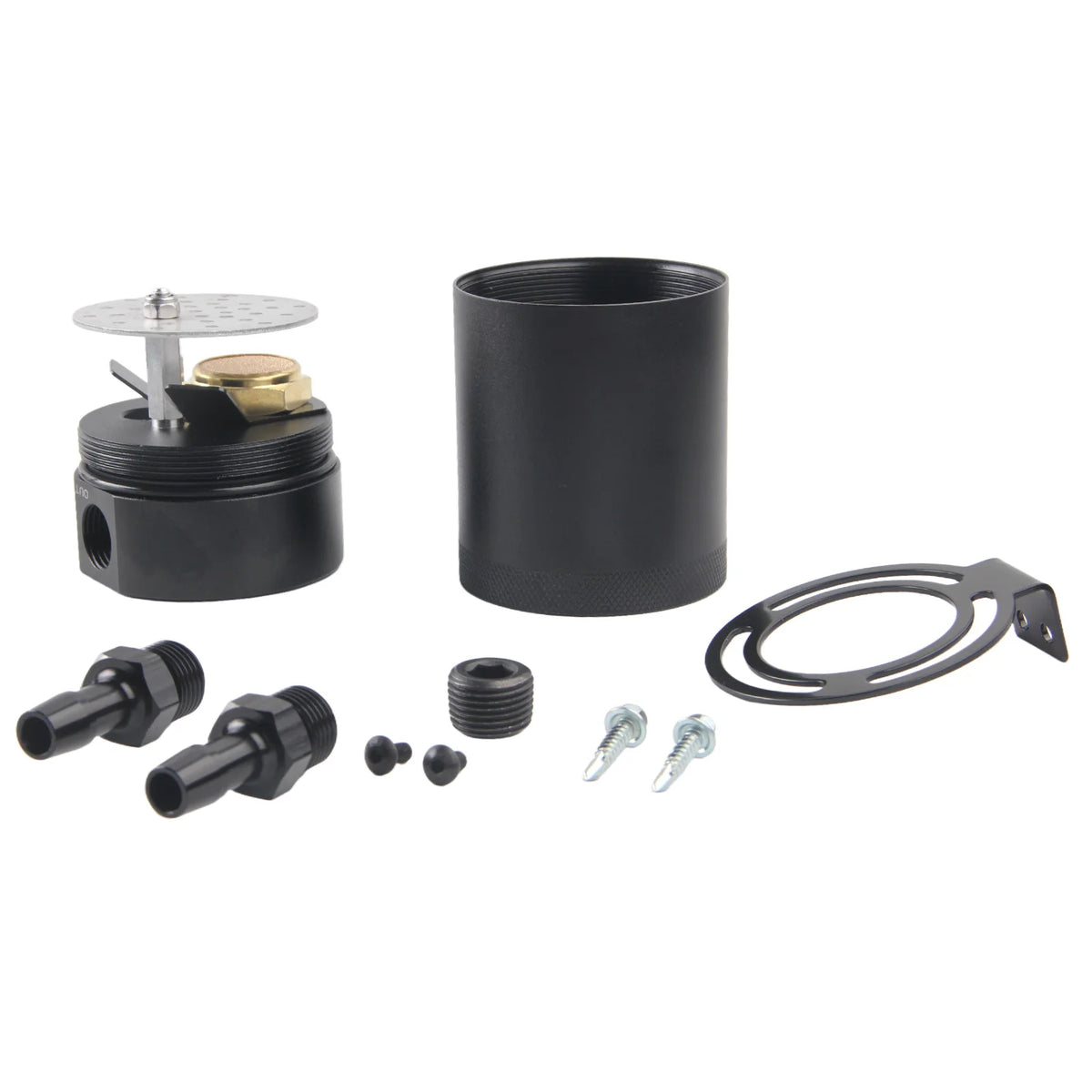 Universal Aluminum Oil Catch Can With Dual Ports And Baffle by InterCyprus Trading Ltd