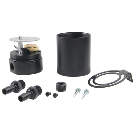 Universal Aluminum Oil Catch Can With Dual Ports And Baffle by InterCyprus Trading Ltd