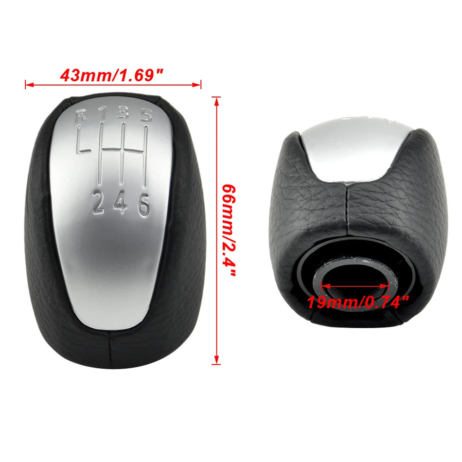 Funda de palanca de cambios con cuero ABS para Renault Laguna MK3 2007-2015