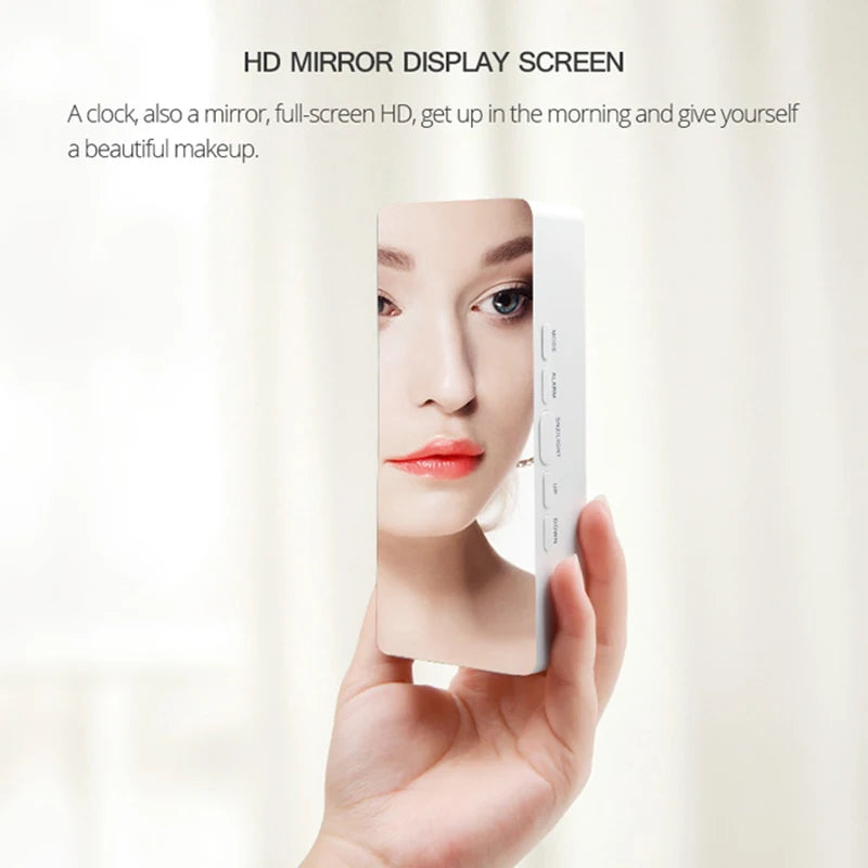 Digital LED Alarm Clock with Temperature Display and Snooze Function